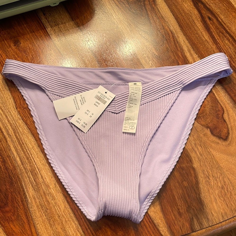 Hollister purple rubbed bikini bottoms